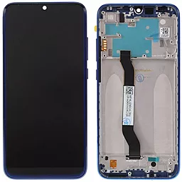 Дисплей Xiaomi Redmi Note 8, Note 8 2021 с тачскрином и рамкой, оригинал, Blue