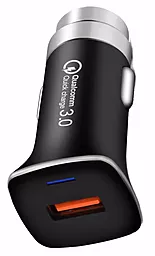 Автомобильное зарядное устройство XoKo 15w QC3.0 USB-A car charger black (CQC-100-BK)