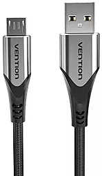 Кабель USB Vention Cotton Braided 12w 2.4a micro USB cable gray (COAHF) - миниатюра 2