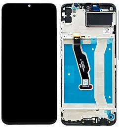 Дисплей Huawei Y6p, Honor 9A (MOA-LX9N, MED-LX9, MED-LX9N) з тачскріном і рамкою, Black