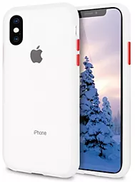 Чехол 1TOUCH AVENGER для Apple iPhone XS Max White-Red