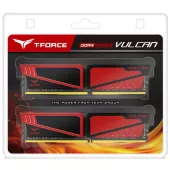 Оперативная память Team DDR4 16GB (2x8GB) 2666 MHz T-Force Vulcan Red (TLRED416G2666HC15BDC01) - миниатюра 3
