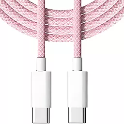Кабель USB PD EasyLife 60w USB Type-C - Type-C cable pink - миниатюра 3