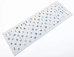 Наклейки на клавиатуру ENG / RUS / UA (Белые)