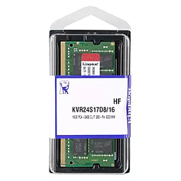 Оперативная память для ноутбука Kingston SoDIMM DDR4 16GB 2400 MHz (KVR24S17D8/16) - миниатюра 3