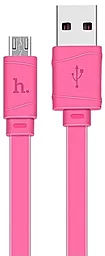 Кабель USB Hoco X5 Bamboo micro USB Cable Pink