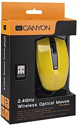 Компьютерная мышка Canyon CNS-CMSW5Y USB Yellow - миниатюра 3