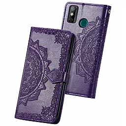 Кожаный чехол (книжка) Art Case с визитницей для TECNO Spark 6 Go / Фиолетовый - миниатюра 4