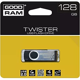Флешка GooDRam 128GB UTS2 Twister Black USB 2.0 (UTS2-1280K0R11) - миниатюра 2