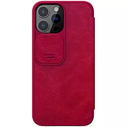Чехол Nillkin Qin Pro Camshield для Apple iPhone 13 Pro (6.1") Красный