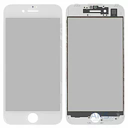 Корпусне скло дисплея Apple iPhone 7 (з OCA плівкою і поляризаційною плівкою) with frame (original) White