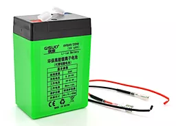 Аккумуляторная батарея QSuo 6V 6Ah с элементами Li-ion 18650 + зарядное устройство 8,4V 1Ah + крокодилы