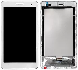 Дисплей для планшета Huawei MediaPad T1 7 T1-701U (желтый шлейф) + Touchscreen with frame White