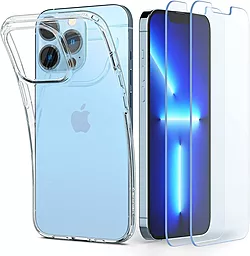 Чехол Spigen + Защитное стекло от Spigen для iPhone 13 Pro - Crystal Pack (Защитное стекло 2шт) (ACS03637 )