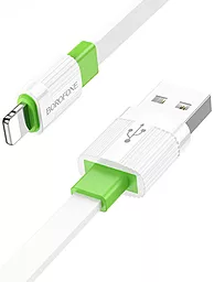 USB Кабель Borofone BX89 Union 12W 2.4A Lightning Cable White/Green