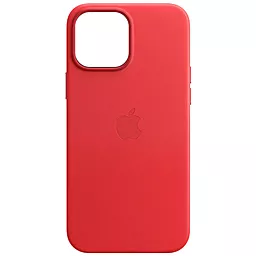 Чохол Epik Leather Case (AA) with MagSafe для Apple iPhone 13 (6.1") Crimson