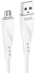 Кабель USB Hoco DU16 Silica micro USB Cable White
