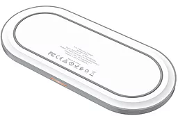 Беспроводное (индукционное) зарядное устройство Hoco CW24 Handsome 3-in-1 White - миниатюра 2