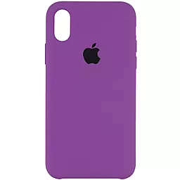 Чехол Silicone Case для Apple iPhone X, iPhone XS Grape