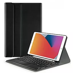 Чехол для планшета AIRON Premium для Apple iPad 10.2" 7 (2019), 8 (2020), 9 (2021)  + клавиатура + защитная пленка Чёрный (4822352781058)