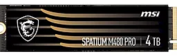 Накопичувач SSD MSI Spatium M480 Pro 4TB M.2 NVMe (S78-440R050-P83)