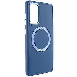 Чехол Epik Bonbon Metal Style with MagSafe для Samsung Galaxy S24 Cosmos Blue