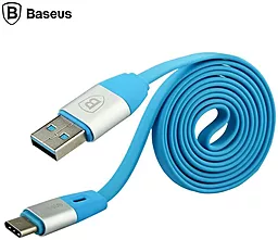 Кабель USB Baseus Si Chi times flash series Type-C cable Blue - миниатюра 2