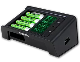 Зарядний пристрій Varta LCD SMART CHARGER + 4AA 2100 mAh (57674101441) - мініатюра 3
