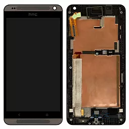 Дисплей HTC Desire 700 с тачскрином и рамкой, Black