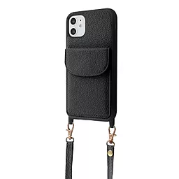 Чехол Wave Leather Pocket Case для Apple iPhone 11 Black