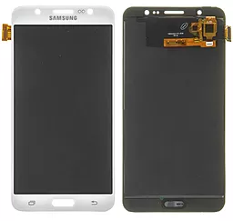 Дисплей Samsung Galaxy J7 J710 2016 з тачскріном, (TFT), White