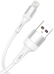 Кабель USB SkyDolphin S06L LED Smart Power Lightning Cable White (USB-000555) - миниатюра 2