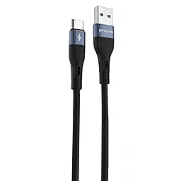 Кабель USB Proove Light Silicone 12w USB Type-C cable Black (CCLC20001201)