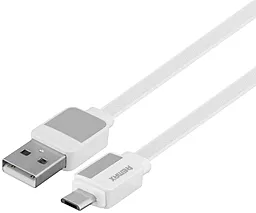 Кабель USB Remax Platinum 2.4A micro USB Cable White (RC-154m)