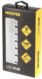 USB хаб Maxxter 7хUSB 3.0 Silver (HU3A-7P-01) - миниатюра 4