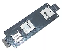 Шлейф Asus ZenFone 2 (ZE551ML) з роз'ємом SIM-карти і карти пам'яті