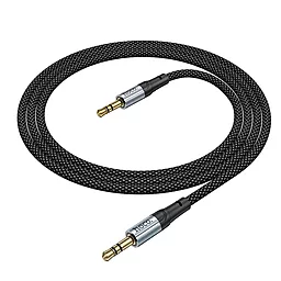 Аудио кабель Hoco UPA26 AUX mini Jack 3.5 мм М/М cable 1 м black - миниатюра 2