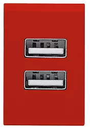 Сетевое зарядное устройство Trust Urban Revolt Dual Smart Wall Charger (1A/1A) Red - миниатюра 3
