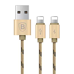 Кабель USB Baseus Portman series Doble Lightning Cable Tyrant Gold - миниатюра 2