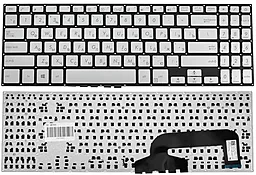 Клавіатура для ноутбуку Asus X507 series без рамки Original Silver