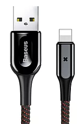 Кабель USB Baseus X-Type Light 2.4A Lightning Cable Black (CALXD-B01)