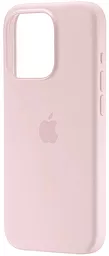 Чохол Apple Silicone Case Full with MagSafe and SplashScreen для Apple iPhone 15 Pro Light Pink