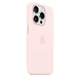 Чехол Apple Silicone Case Full with MagSafe and SplashScreen для Apple iPhone 15 Pro Max Light Pink - миниатюра 2