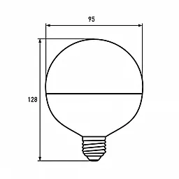 Светодиодная лампа EUROLAMP ЕКО G95 15W E27 4000K (LED-G95-15274(D)) - миниатюра 3