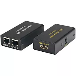 Подовжувач витою парою VIA HDMI F-F UTP до 30 м Grey (S0624)