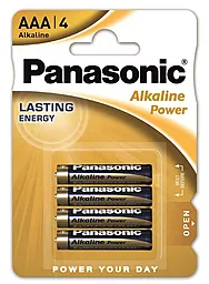 Батарейки Panasonic AAA (R03) Alkaline Power 4шт (LR03REB/4BPR)