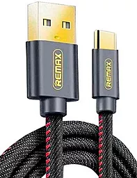 Кабель USB Remax Cowboy USB Type-C Cable 2.1A 1.2M Black (RC-096)