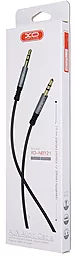 Аудио кабель XO NB121 AUX mini Jack 3.5mm M/M Cable 1 м black - миниатюра 3