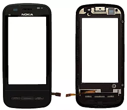 Сенсор (тачскрин) Nokia C6-00 with frame Black