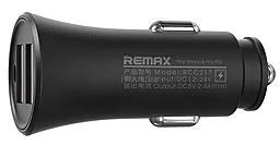 Автомобильное зарядное устройство Remax Rocket RCC-217 2USB, 2.4A Black